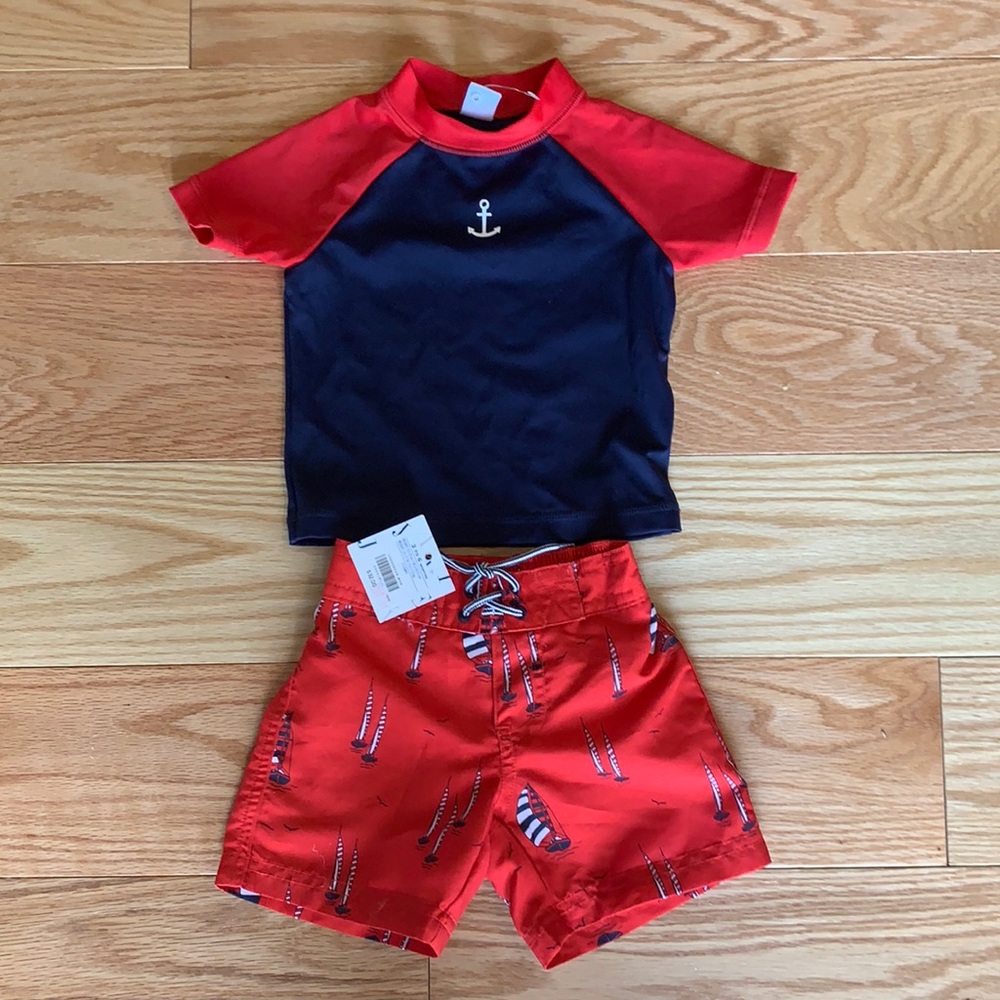 Janie and Jack Bathing Suit 3-6 months